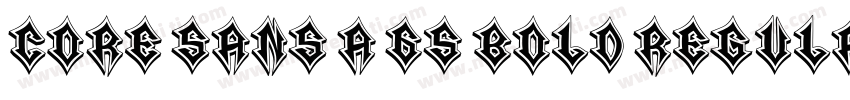 Core Sans A 65 Bold Regular字体转换